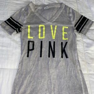 PINK grey TShirt